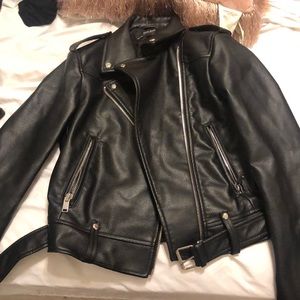 Zara leather jacket